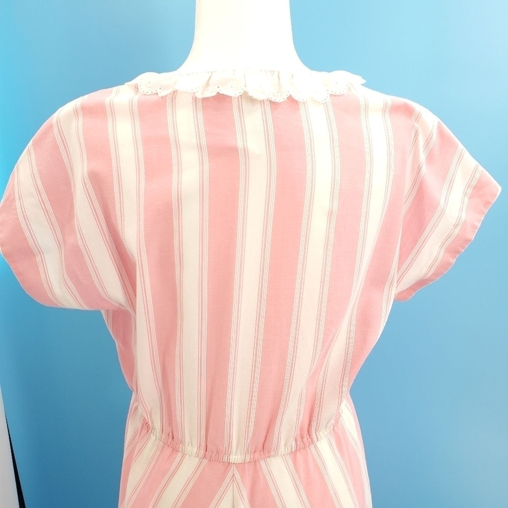 Vintage Rhodes Collection pink and white striped dress - Picture 6 of 13